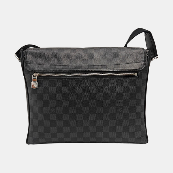 DISTRICT MM Damier Graphite Coated Canvas Gray
