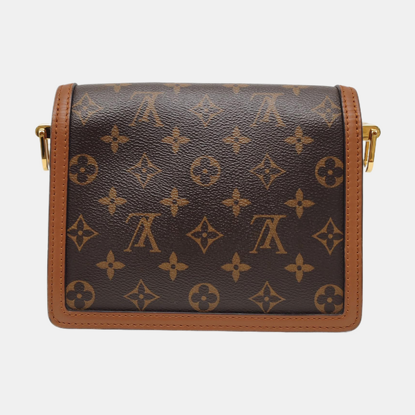 DAUPHINE Mini Monogram Coated Canvas Brown