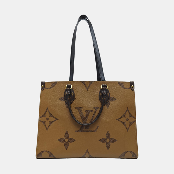 ONTHEGO MM Monogram Coated Canvas Brown