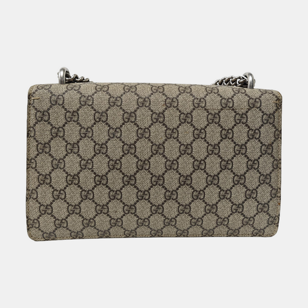 Dionysus Small Monogram Coated Canvas Black