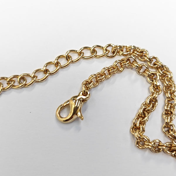 Petit CD Metal Gold Necklace
