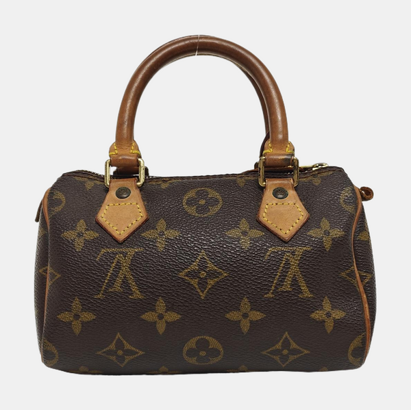 SPEEDY Nano Monogram Coated Canvas Brown