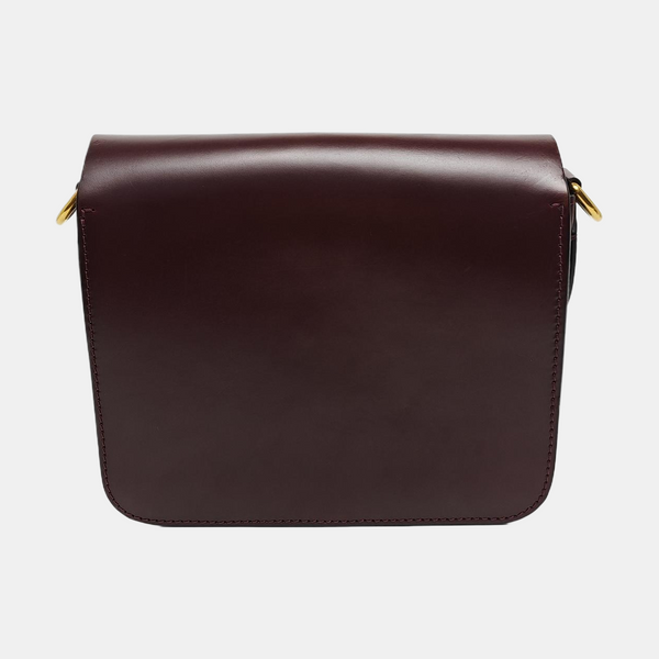 Square Stone Calfskin Red
