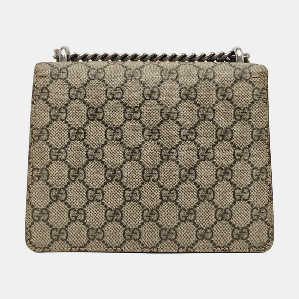 Dionysus Mini Monogram Coated Canvas Beige