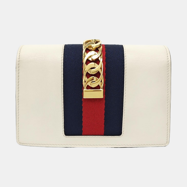 Sylvie Super Mini Calfskin White