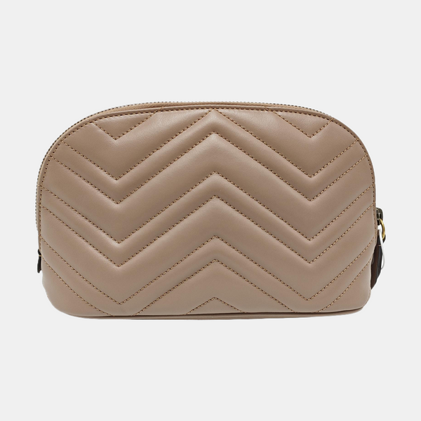 GG Marmont Large Quilted Calfskin Beige
