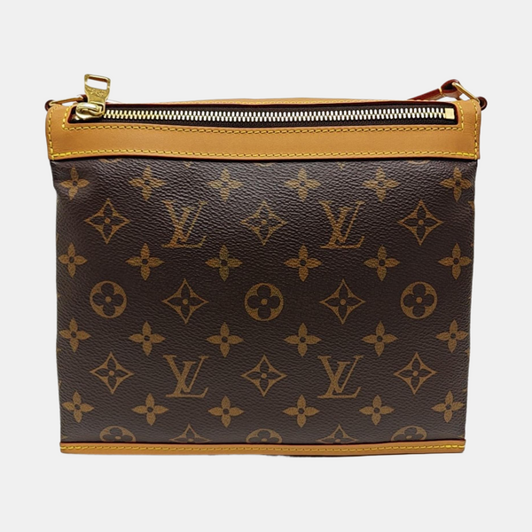 SAUMUR PM Monogram Coated Canvas Brown