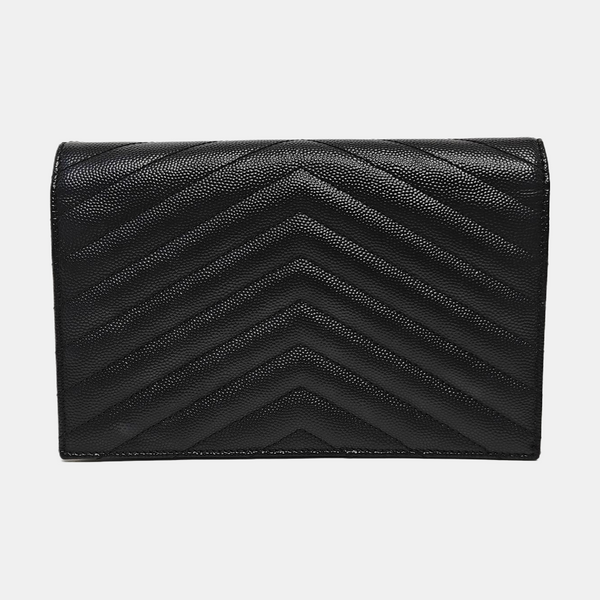 MONOGRAM WOC Chevron Calfskin Black