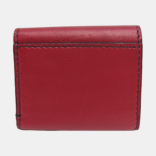 Calfskin Wallet Red