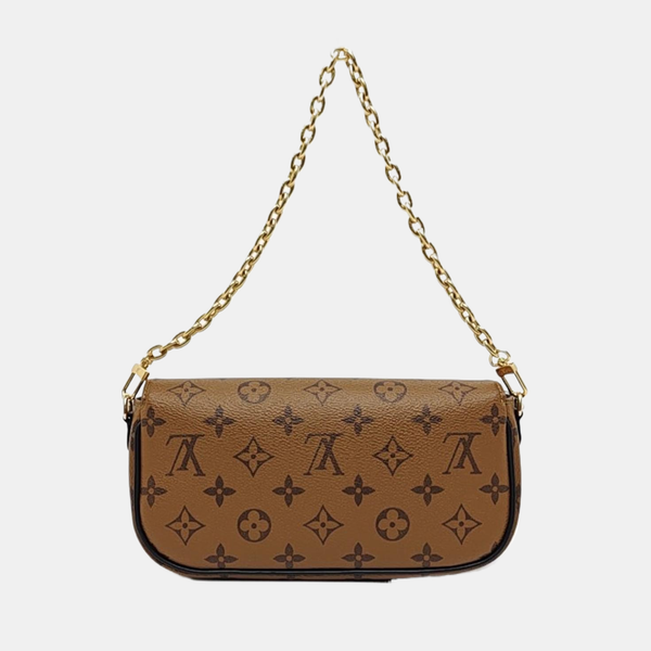 IVY Monogram Coated Canvas Brown