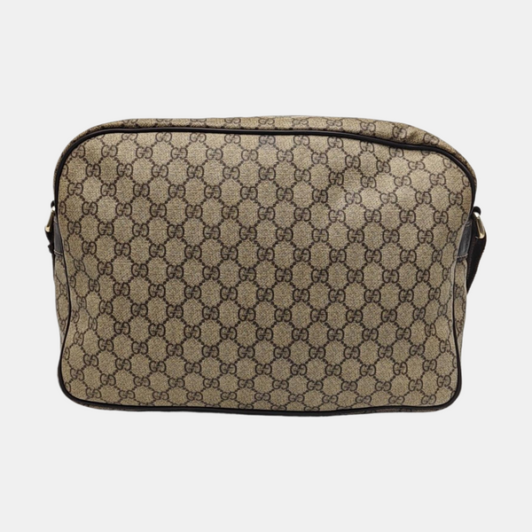 Monogram Coated Canvas Shoulder Bag Brown