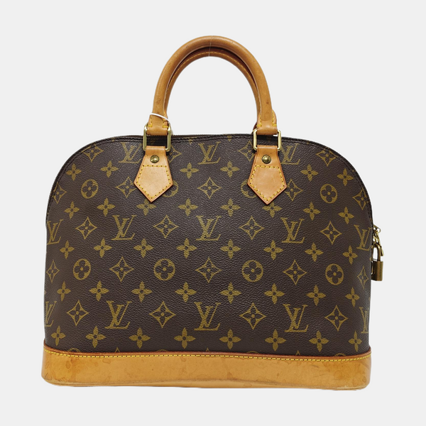 ALMA PM Monogram Coated Canvas Brown