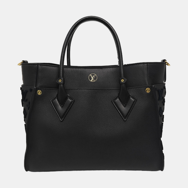 ON MY SIDE MM Monogram Calfskin Black