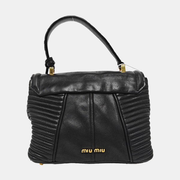 Dahlia Quilted Lambskin Black