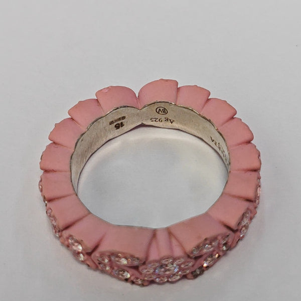 Synthetic Material Pink Ring HK 15
