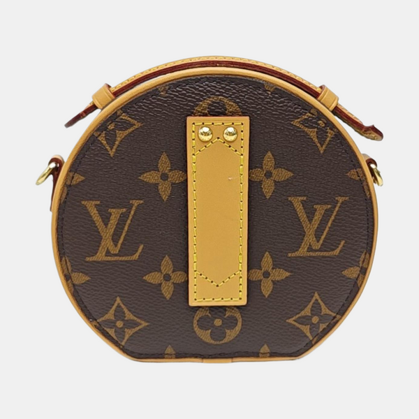 BOITE CHAPEAU Mini Monogram Coated Canvas Brown