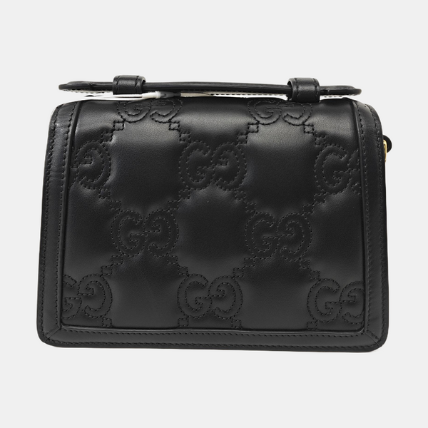 GG Matelassé Quilted Calfskin Black