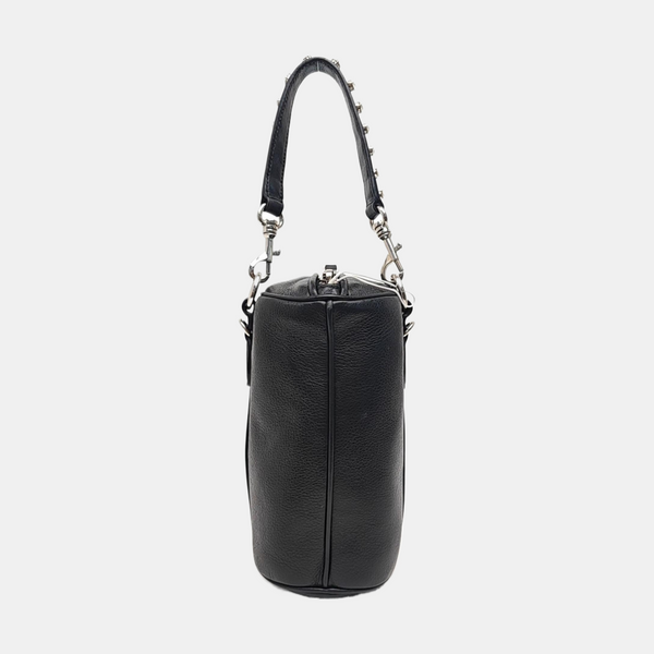 Calfskin Top Handle Bag Black