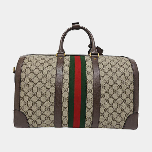 Savoy Large Monogram Coated Canvas Beige