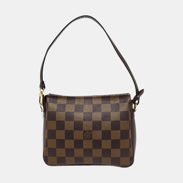 TROUSSE MAKE UP Damier Ebene Coated Canvas Brown