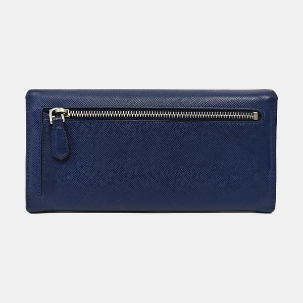 Saffiano Calfskin Wallet Blue