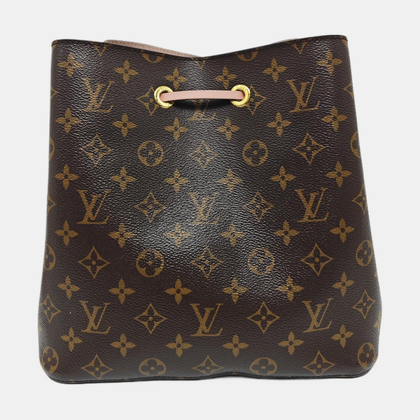 NÉONOÉ MM Monogram Coated Canvas Brown