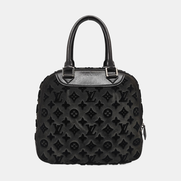 DEAUVILLE Monogram Suede Gray
