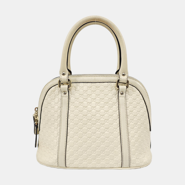 Microguccissima Monogram Calfskin Beige