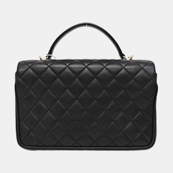 WOC Quilted Lambskin Black