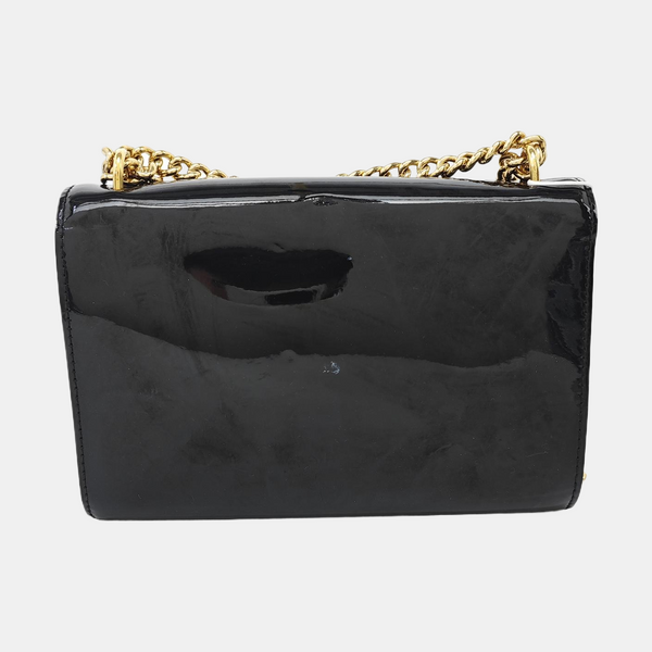 LOUISE PM Patent Leather Black