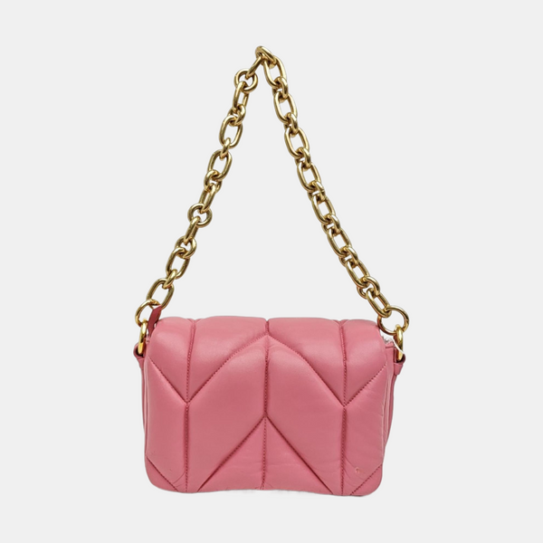 Quilted Lambskin Shoulder Bag Red