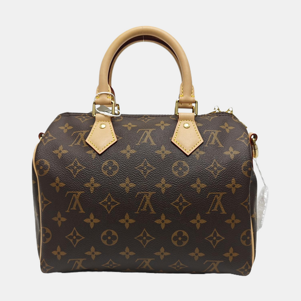 SPEEDY 25 Monogram Coated Canvas Brown