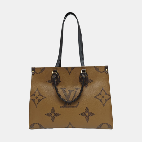 ONTHEGO MM Monogram Coated Canvas Brown