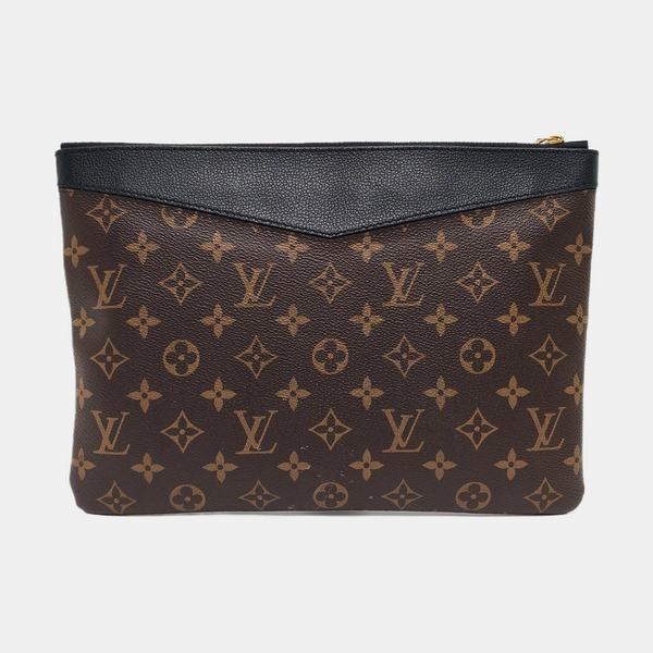 DAILY Monogram Coated Canvas Brown