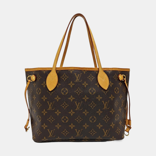 NEVERFULL PM Monogram Coated Canvas Brown