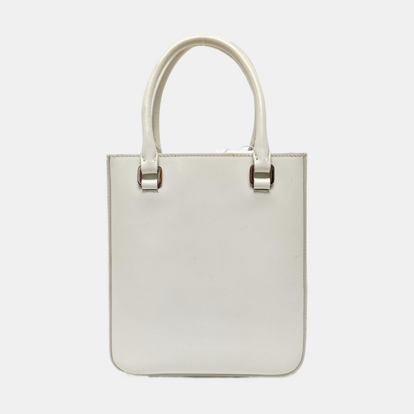 Calfskin Tote Bag Small White
