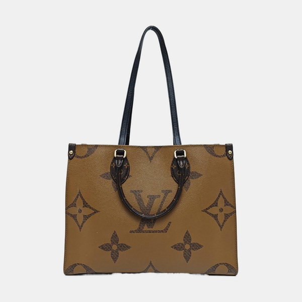 ONTHEGO MM Monogram Coated Canvas Brown