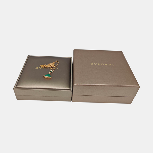 DIVAS' DREAM 18k Rose Gold Green Necklace