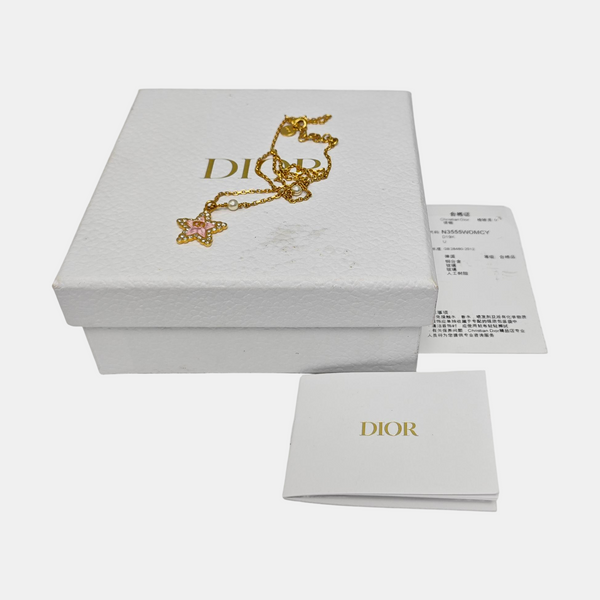 Faux Pearl Gold Necklace