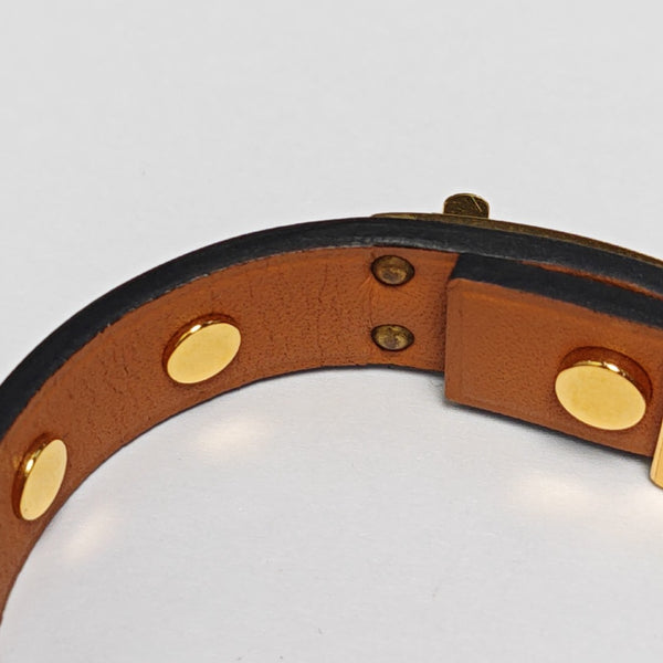 Leather Black Bangle
