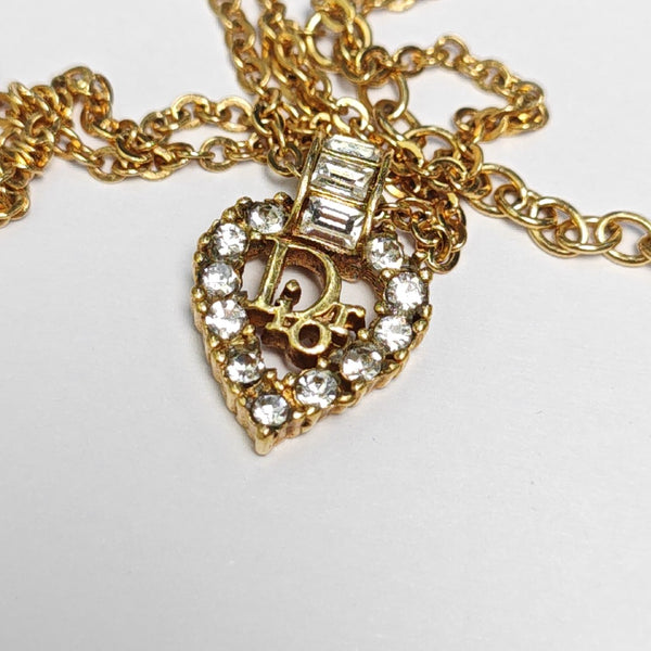Dior Oblique Metal Gold Necklace