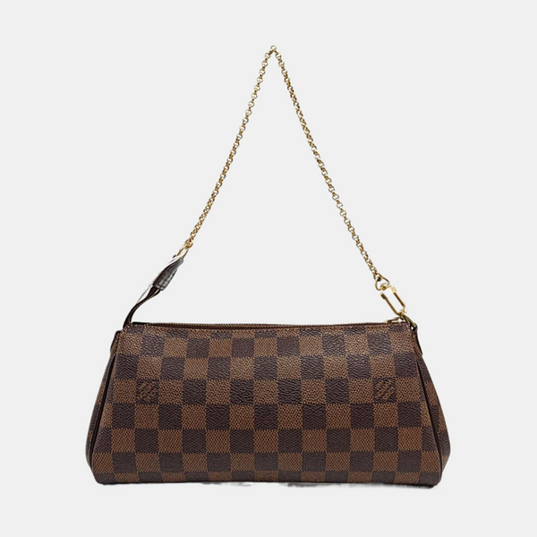EVA Damier Ebene Coated Canvas Brown