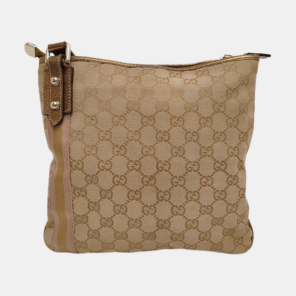 Monogram Canvas Tote Bag Beige