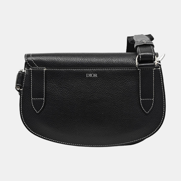 Saddle Medium Calfskin Black
