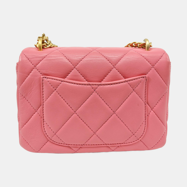 CLASSIC FLAP Mini Quilted Lambskin Pink