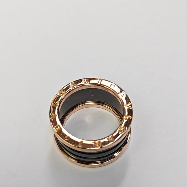B.ZERO1 18k Rose Gold Ring EU 55