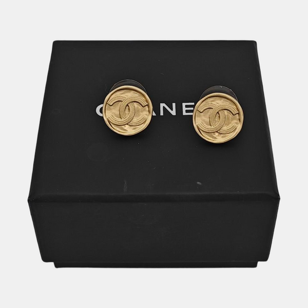 Metal Gold Stud Earrings