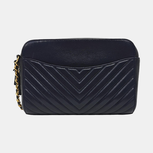 Chevron Lambskin Blue