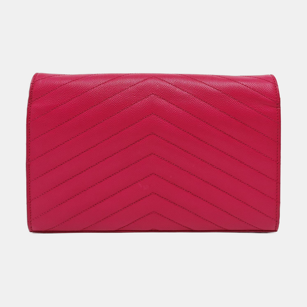 MONOGRAM Medium Chevron Calfskin Pink
