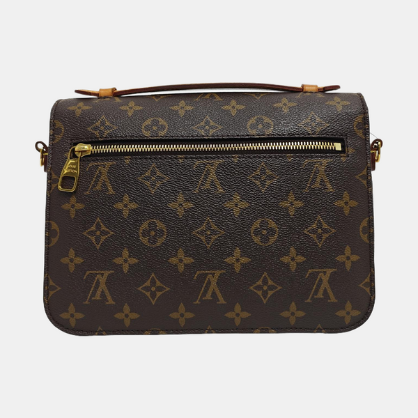 MÉTIS MM Monogram Coated Canvas Brown